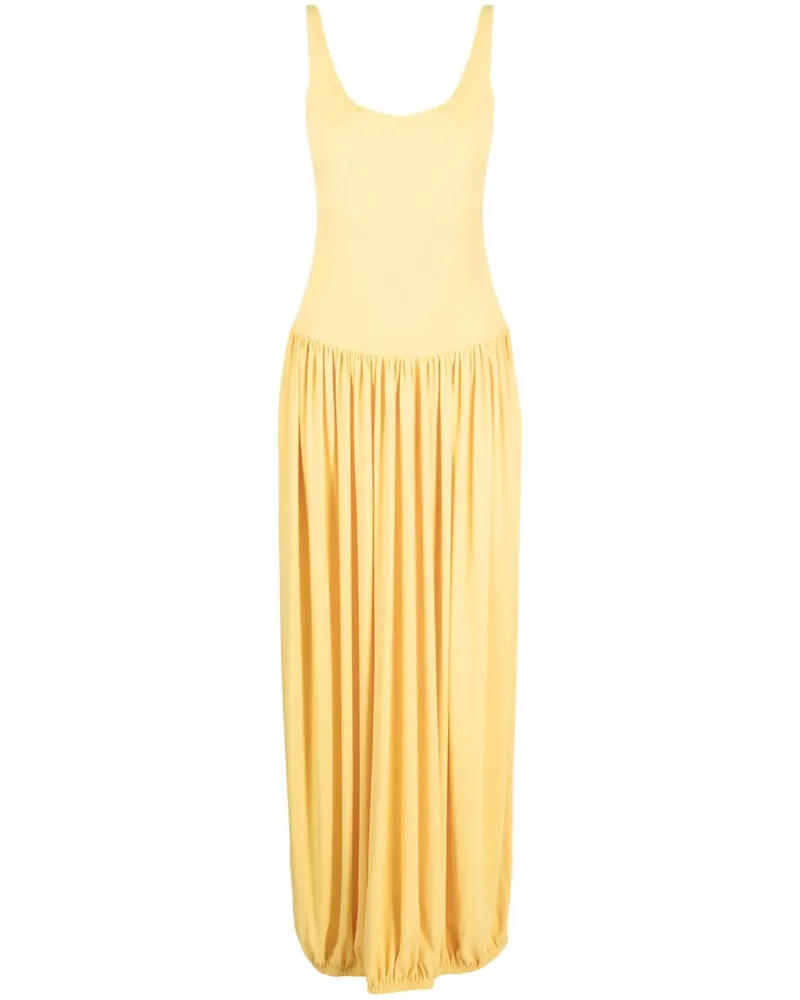 Lanvin Maxikleid mit U-Ausschnitt - Gelb Gelb