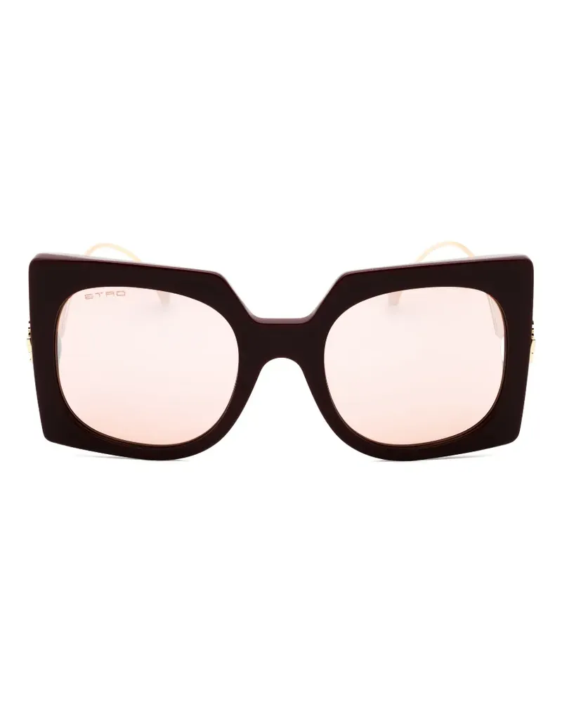 Etro oversized frame sunglasses - Braun Braun