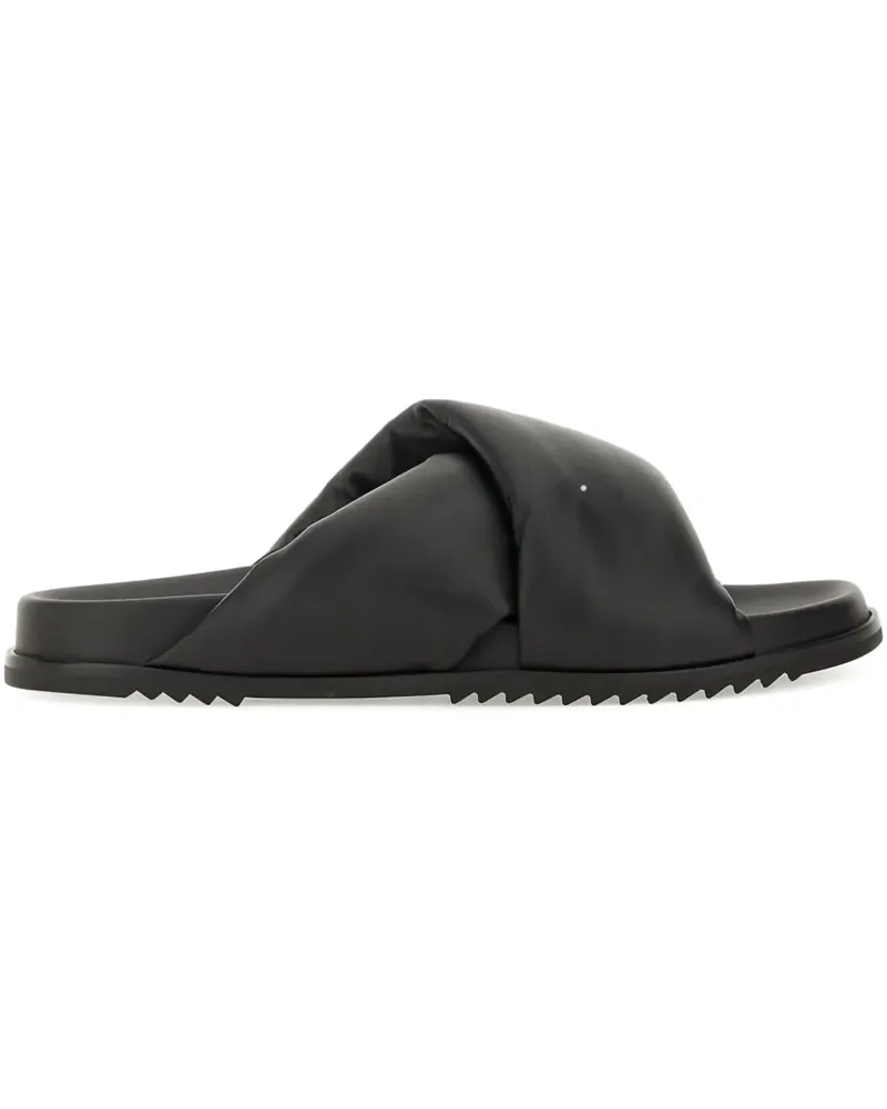 Rick Owens Wattierte Sandalen - Schwarz Schwarz
