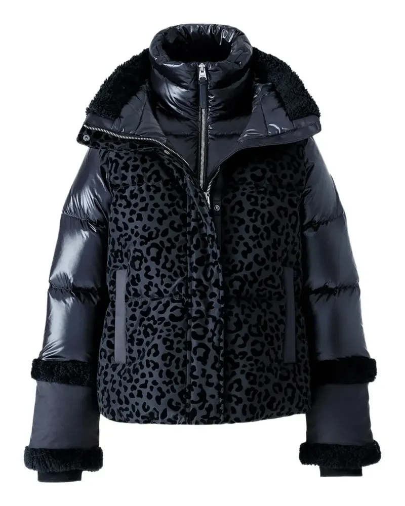 Mackage Lydana shearling-trim puffer jacket - Schwarz Schwarz