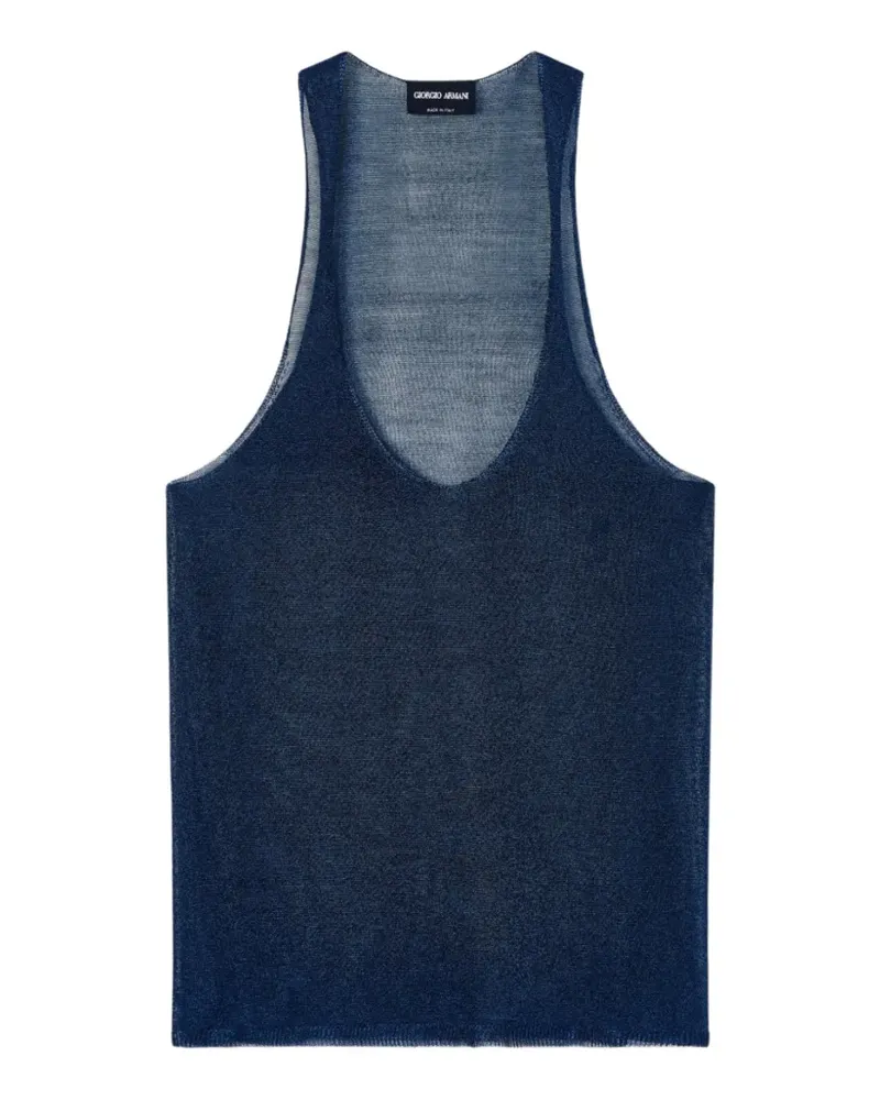 Emporio Armani V-neck top - Blau Blau