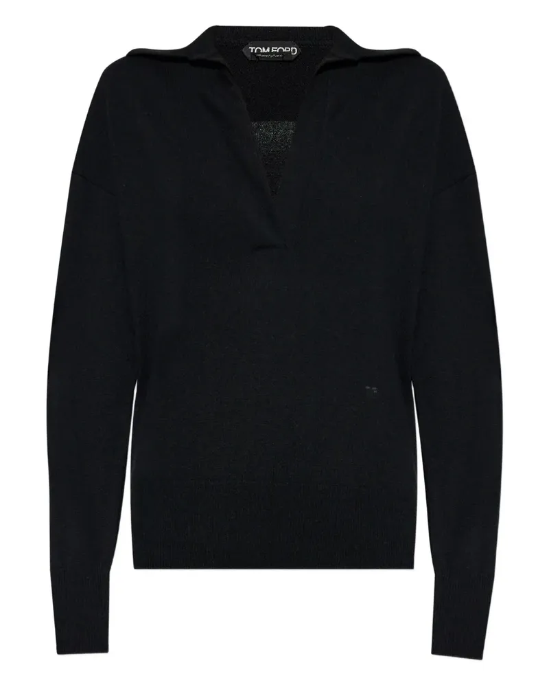 Tom Ford Klassischer Kaschmirpullover - Schwarz Schwarz
