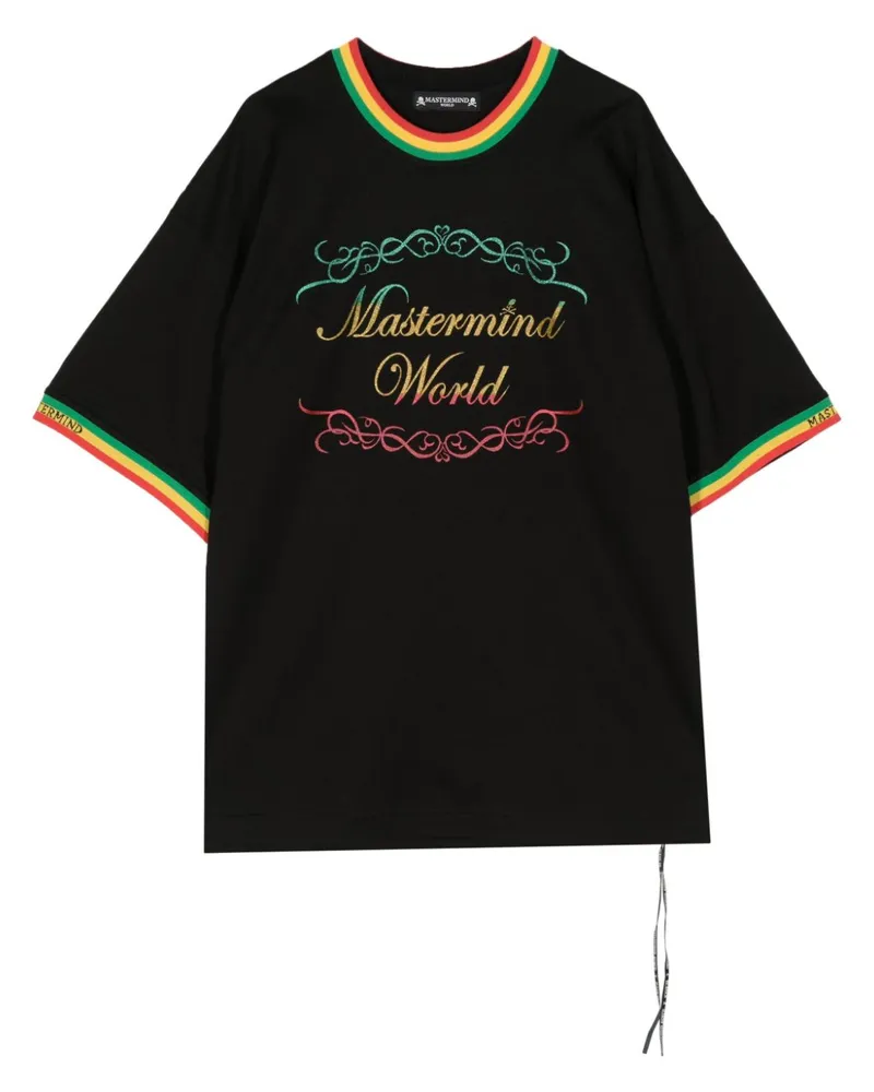 Mastermind World Rasta T-Shirt mit Logo-Print Schwarz