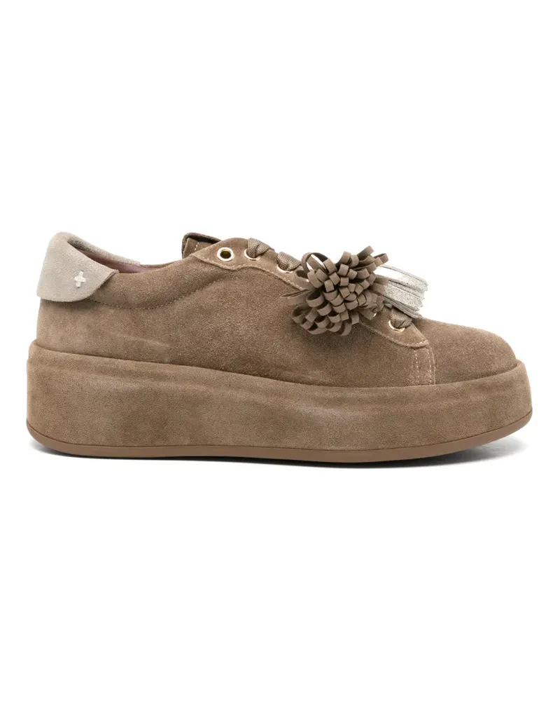 GIO+ 150 Olivia tassel-detail platform sneakers - Braun Braun