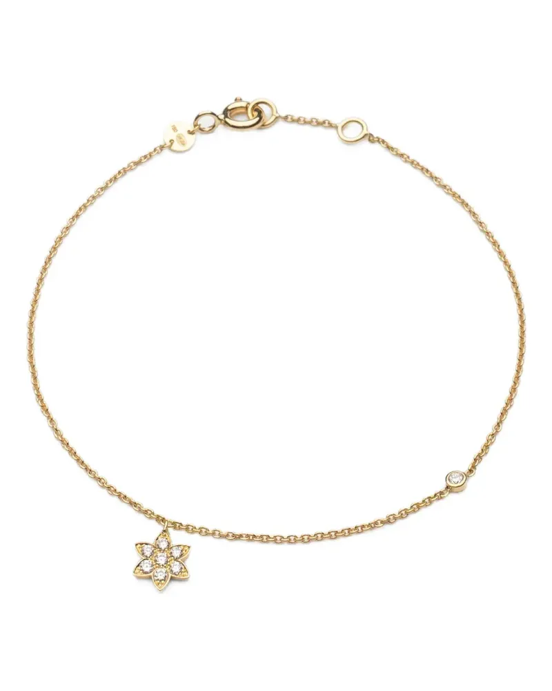 WHITE BIRD Clarisse Flower Armband mit Diamant - Gold Gold