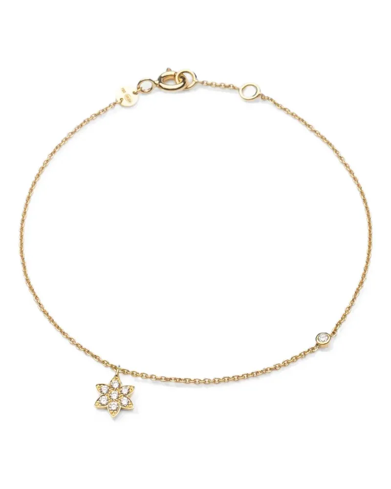 WHITE BIRD Clarisse Flower Armband mit Diamant - Gold Gold