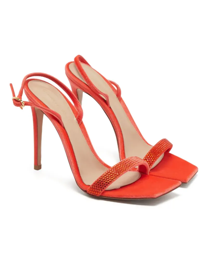 Gianvito Rossi Britney Sandalen mit Kristallen - Orange Orange