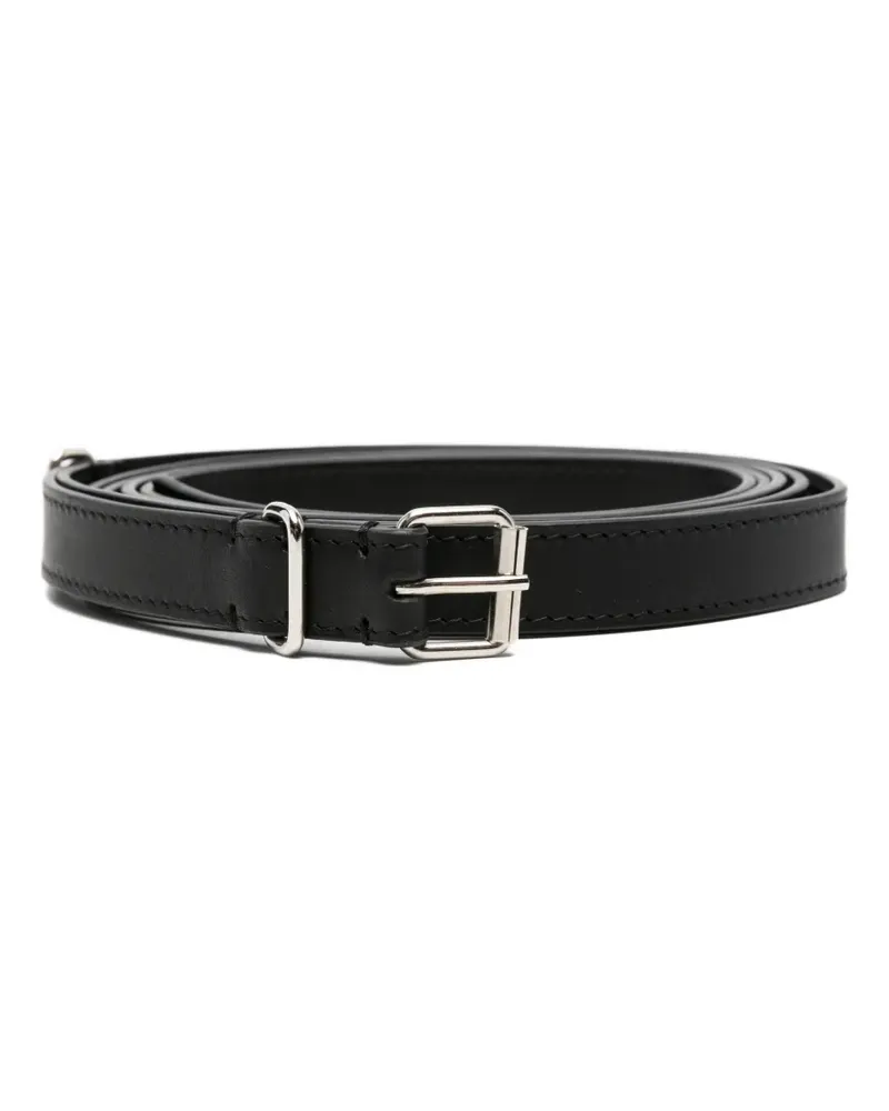 Études Studio buckle leather belt - Schwarz Schwarz