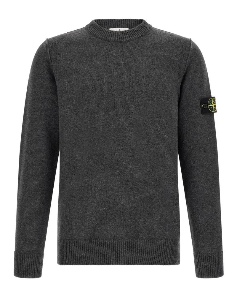 Stone Island Pullover mit Logo-Patch - Grau Grau