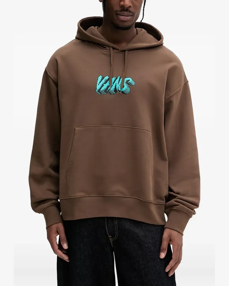 Vans logo-print drawstring hoodie - Braun Braun