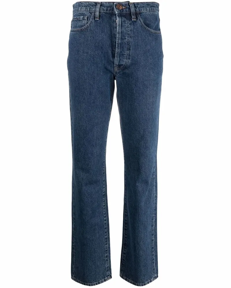 3x1 Jeans mit geradem Bein - Blau Blau