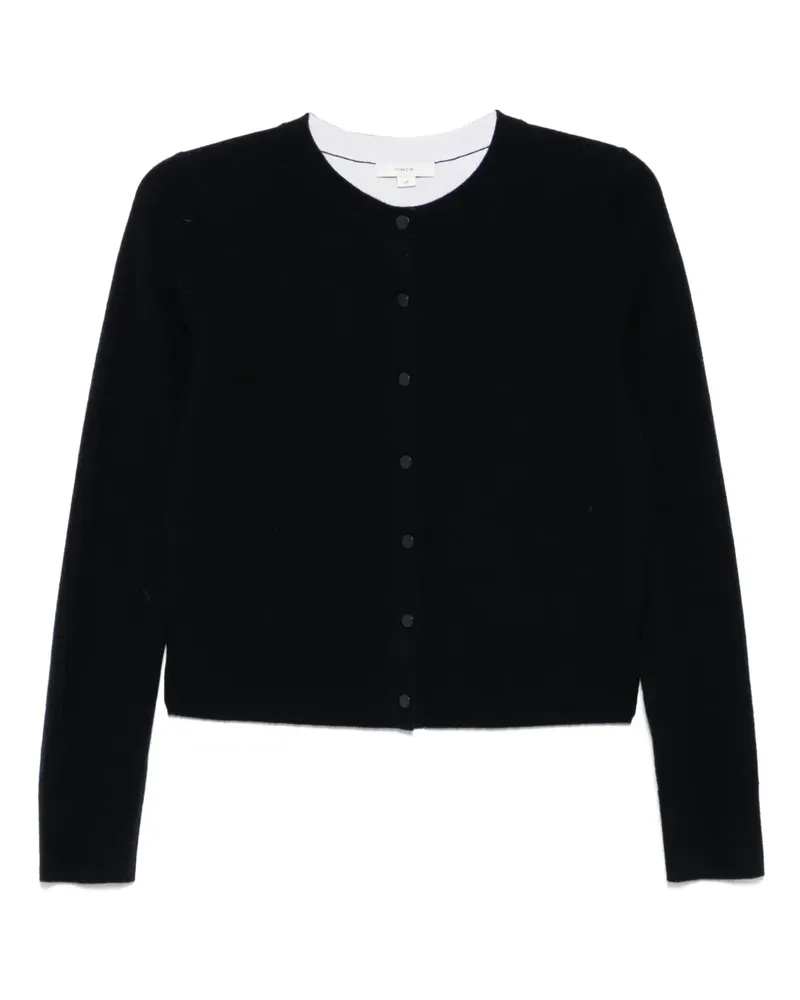 Vince Tipped Half Moon Cardigan - Blau Blau