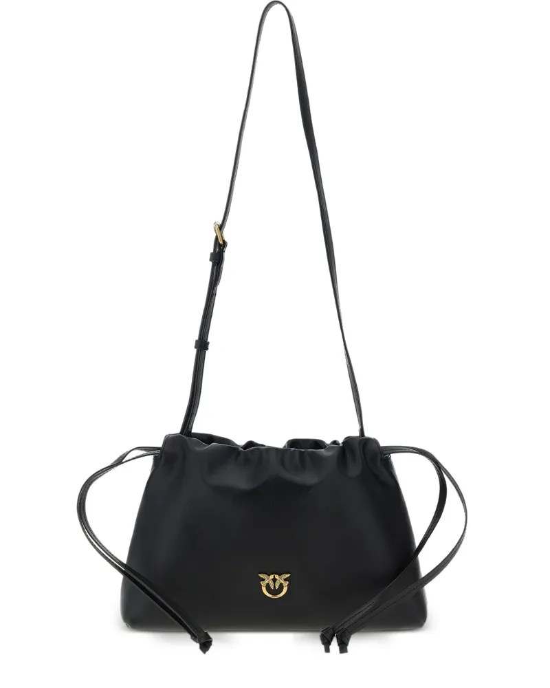 Pinko Lovebirds Clutch mit Kordelzug - Schwarz Schwarz