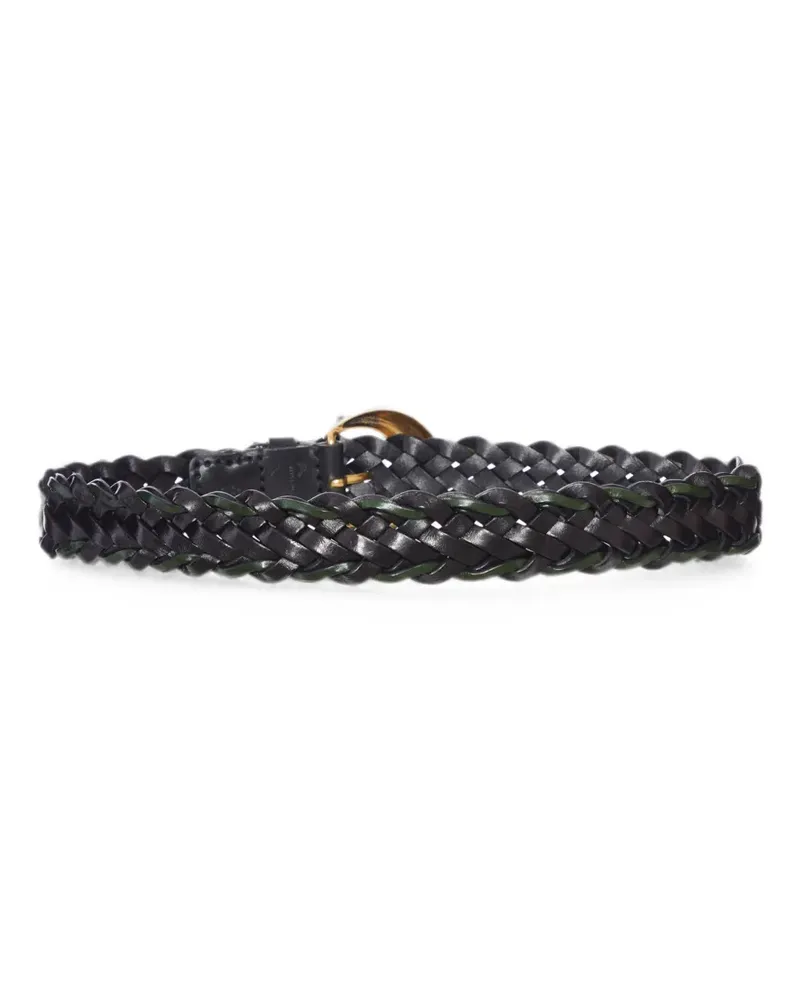 Etro braided leather belt - Schwarz Schwarz