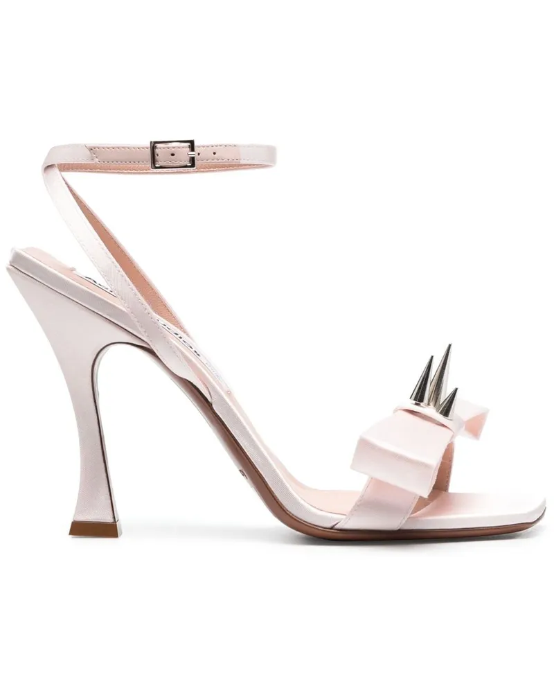 Acne Studios Pantoletten mit Schleife - Rosa Rosa