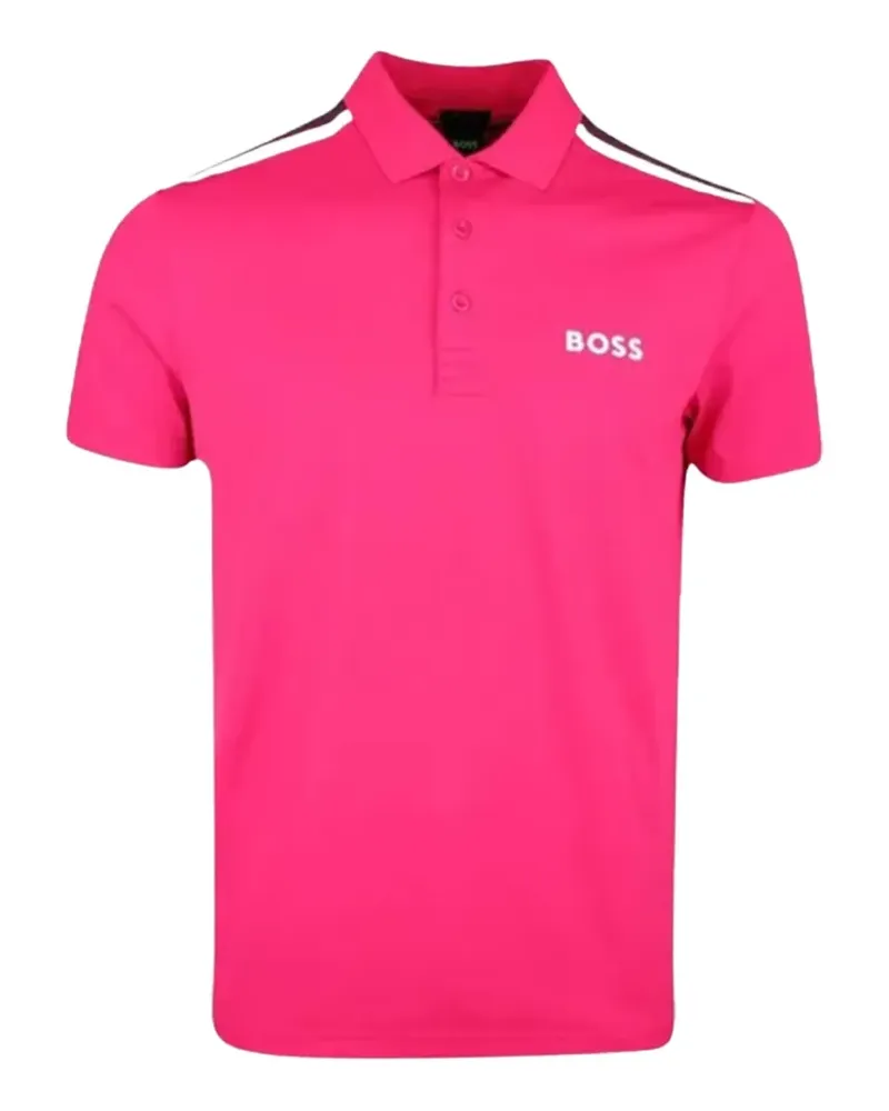 HUGO BOSS logo-print short-sleeve polo shirt - Rosa Rosa