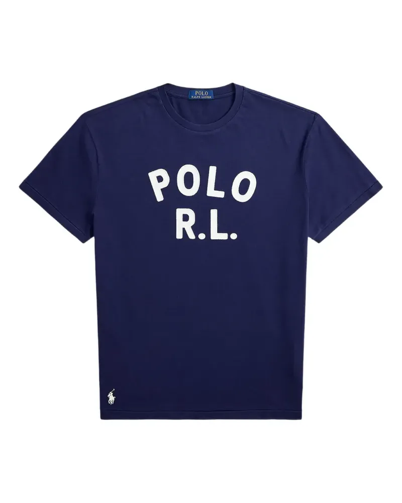 Ralph Lauren logo jersey T-Shirt - Blau Blau