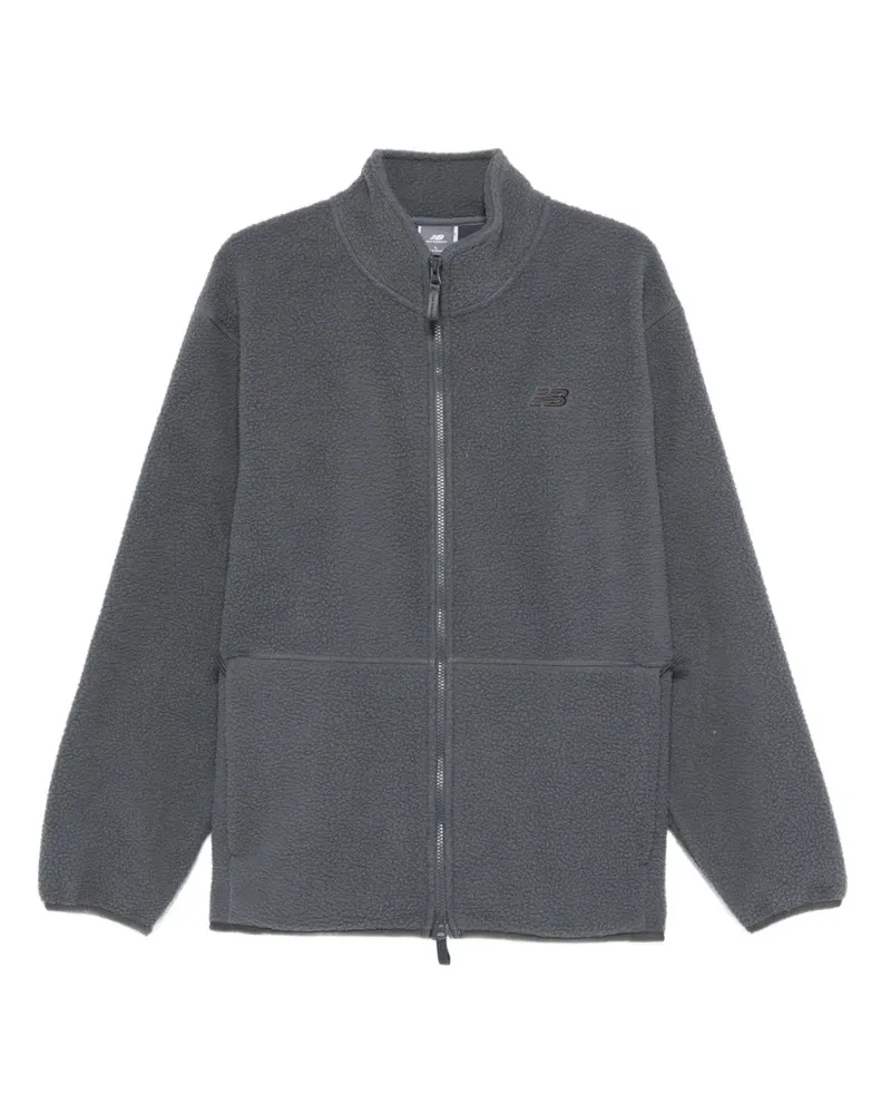 New Balance High Pile Jacke mit Reißverschluss - Blau Blau
