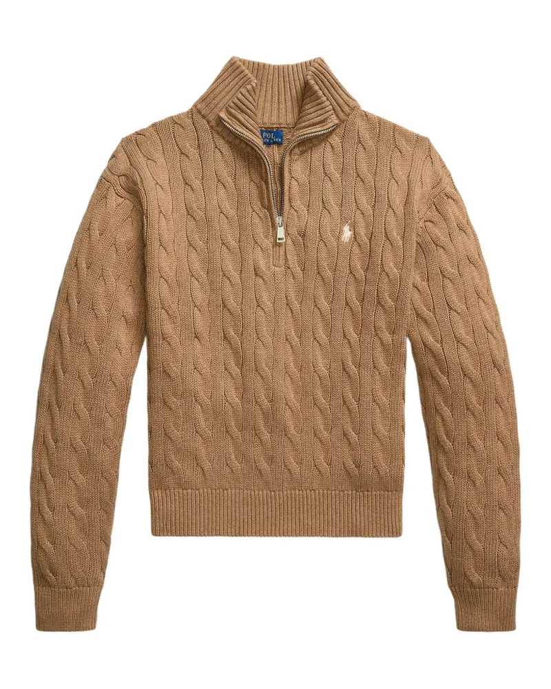 Ralph Lauren Pullover mit Zopfmuster - Nude Nude