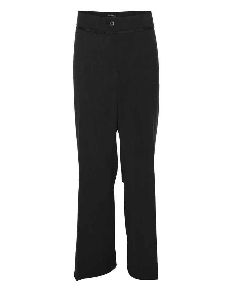 Elena Mirò Hose mit Besatz - Grau Grau