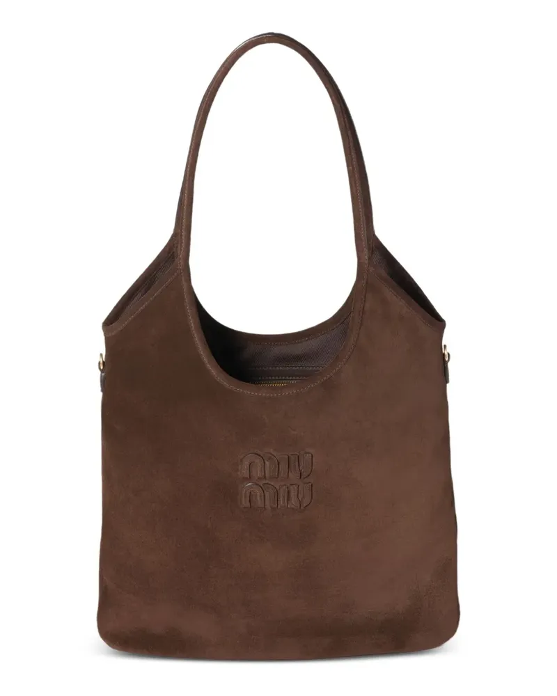 Miu Miu Ivy Schultertasche - Braun Braun