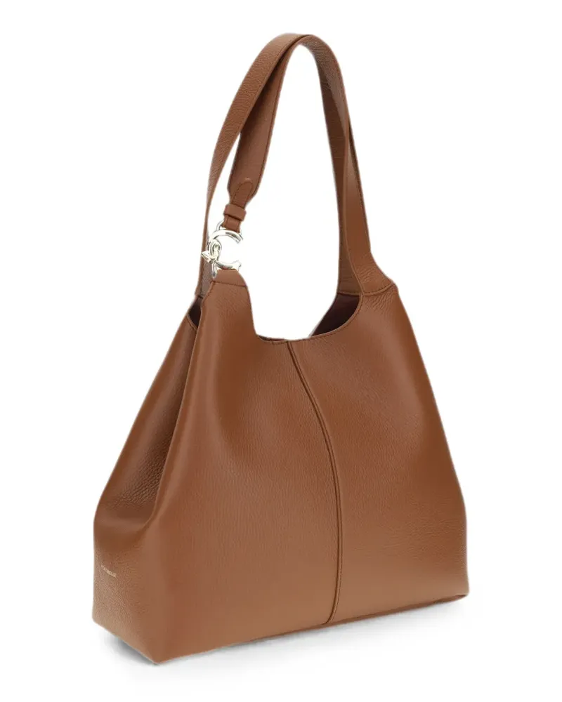 Coccinelle large C-Easy leather shoulder bag - Braun Braun