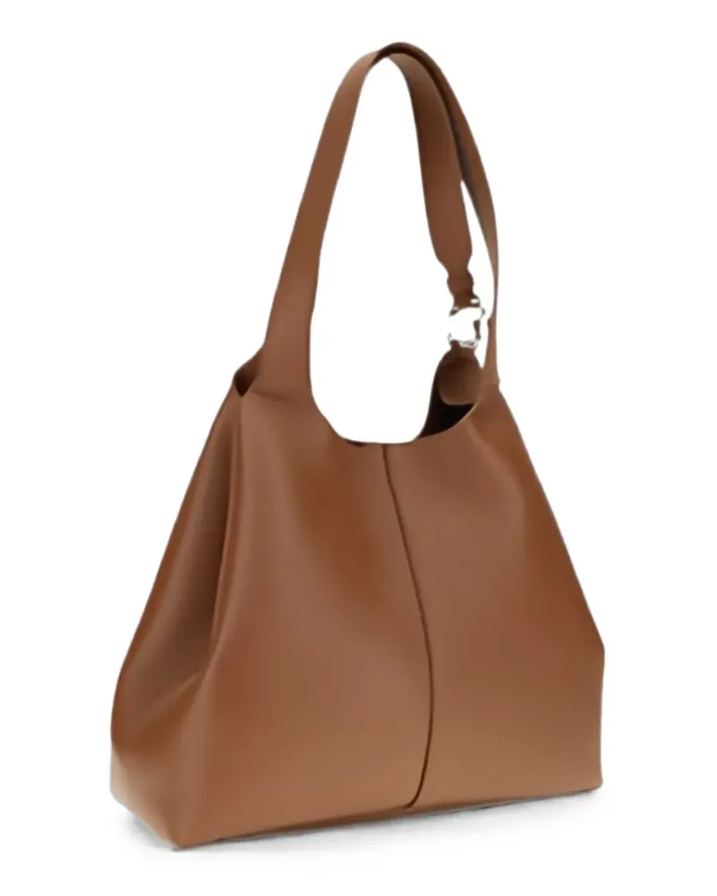 Coccinelle large C-Easy leather shoulder bag - Braun Braun