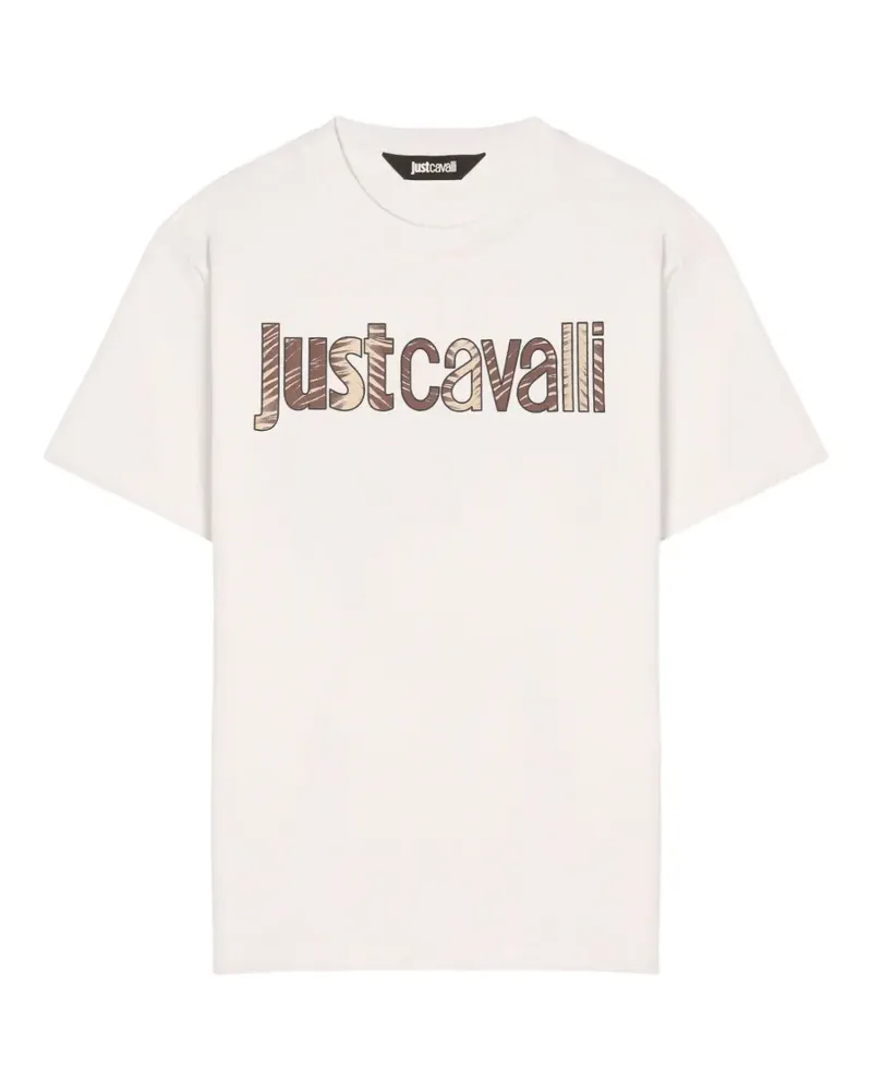 Just Cavalli logo-print t-shirt - Nude Nude