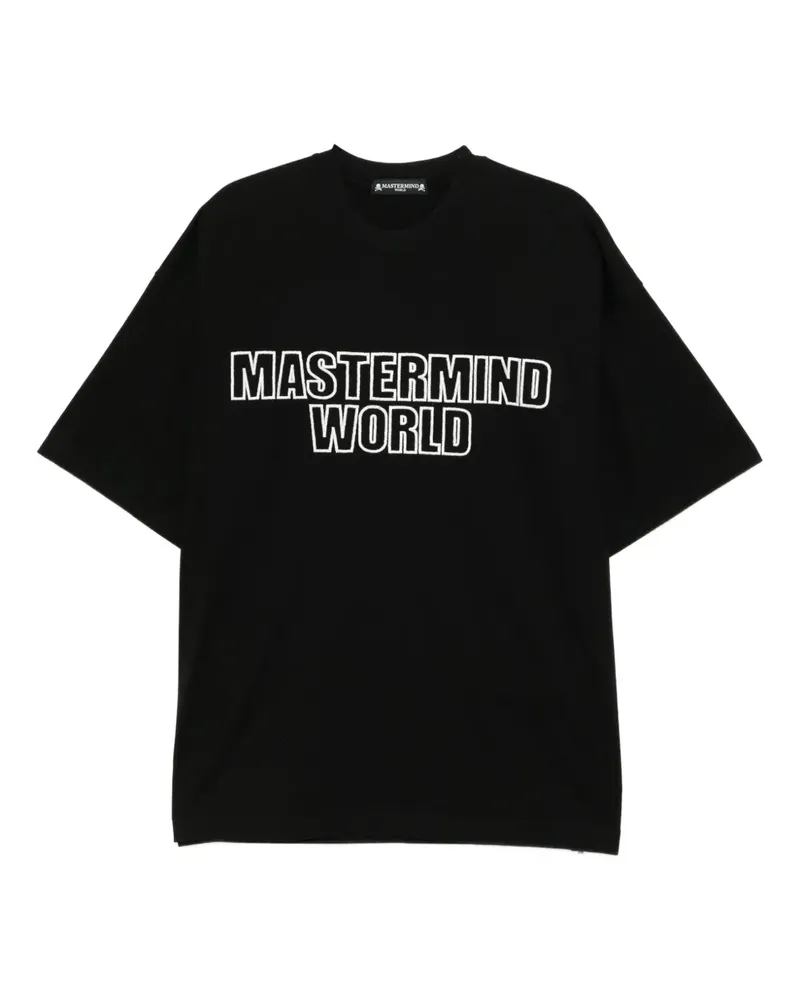 Mastermind World T-Shirt mit Logo-Stickerei - Schwarz Schwarz
