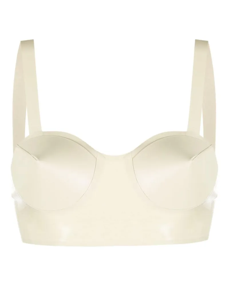 Maison Margiela Balconette-BH aus Latex - Nude Nude