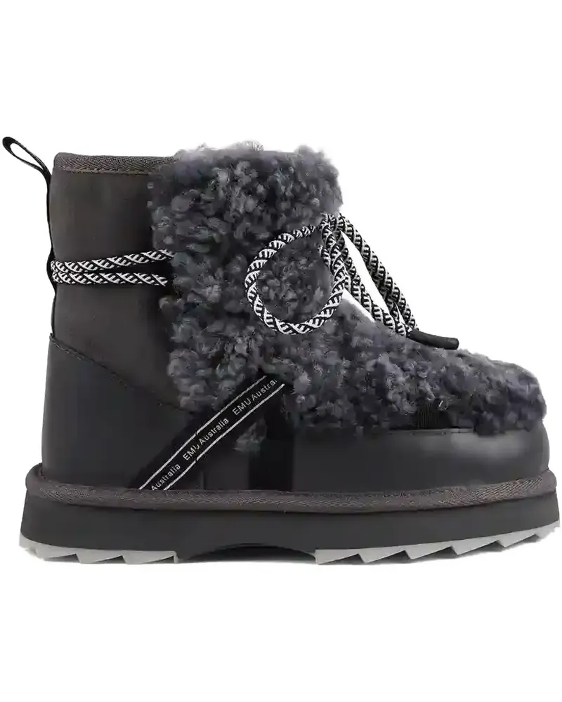 EMU Stiefel mit Teddy-Textur - Grau Grau
