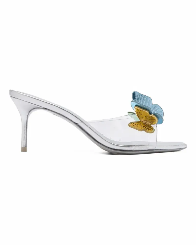 Sophia Webster Vanessa butterfly-appliqué low sandals - Silber Silber