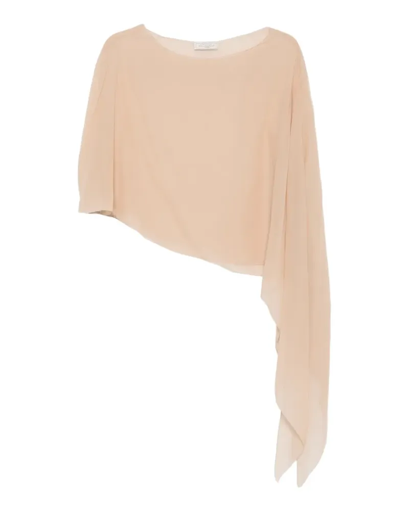 Antonelli Firenze Melone asymmetric draped top - Nude Nude