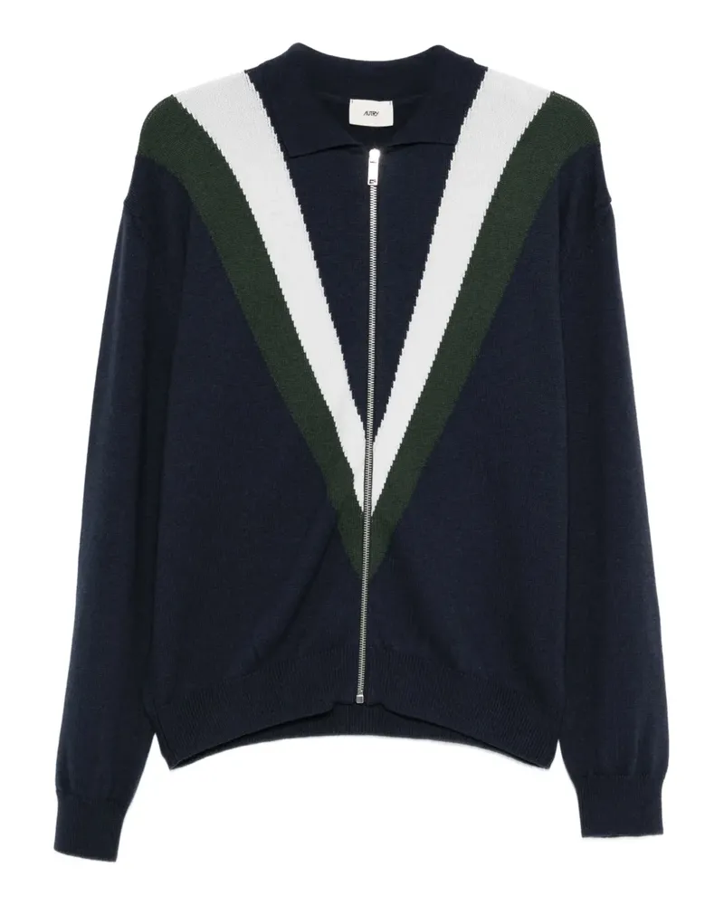 AUTRY Cardigan mit V-Ausschnitt - Blau Blau