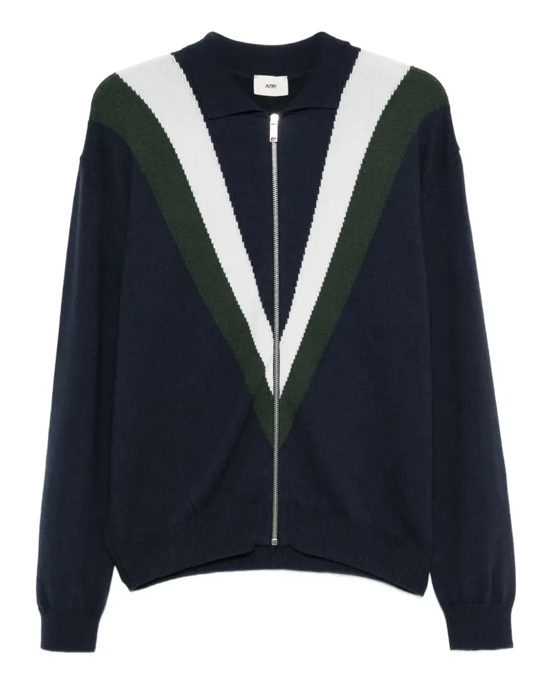 AUTRY Cardigan mit V-Ausschnitt - Blau Blau