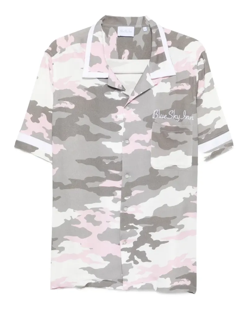 Blue Sky Inn camouflage-print shirt - Rosa Rosa