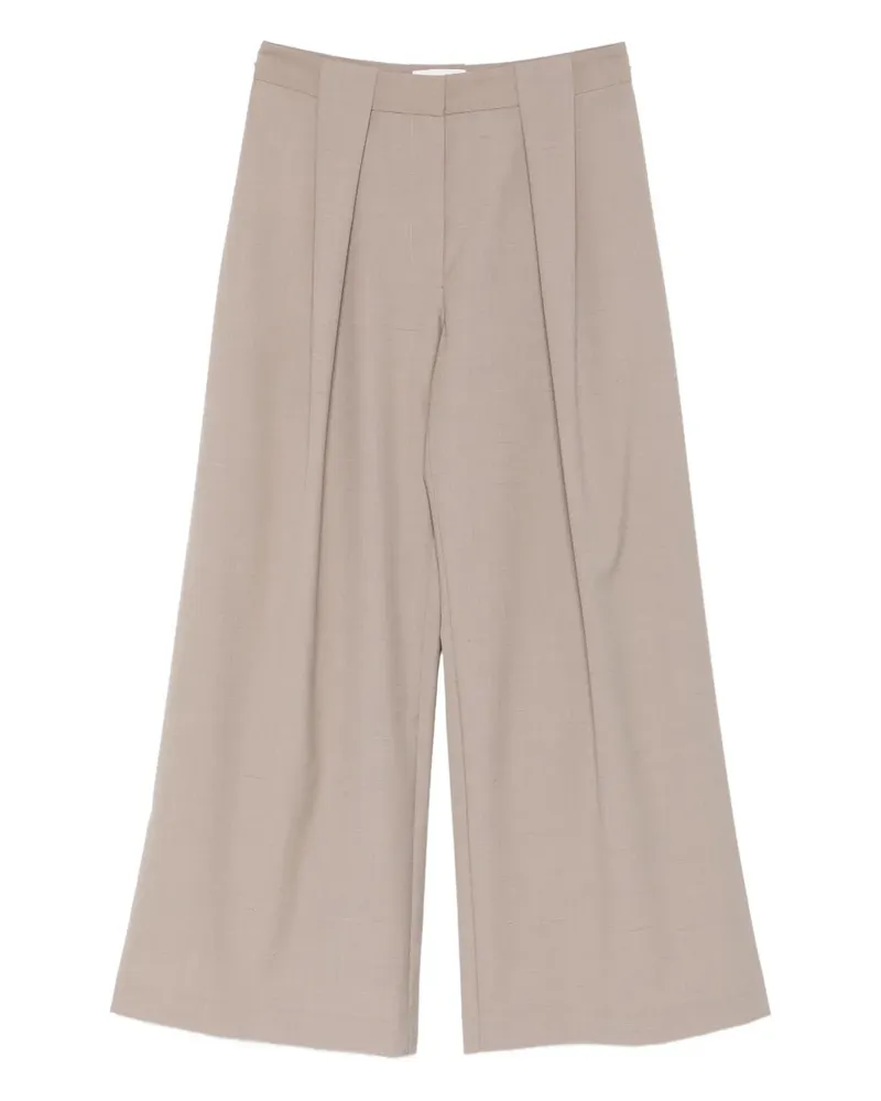 St. Agni Hose mit Bundfalten - Grau Grau