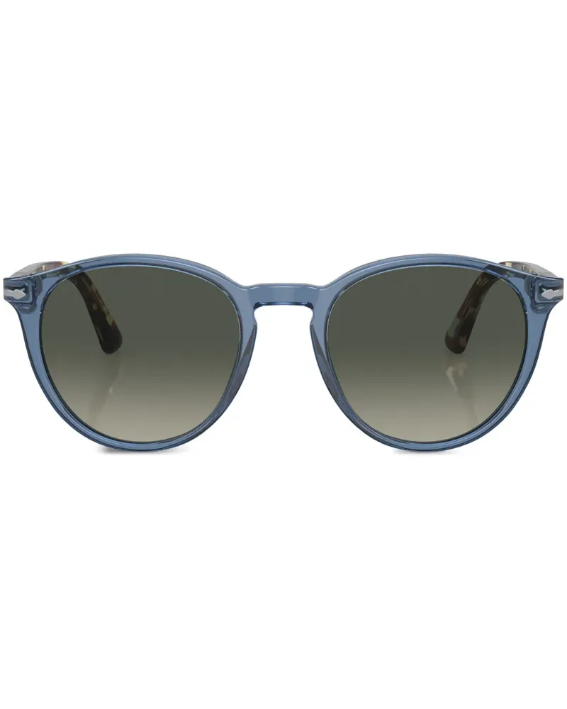 Persol Sonnenbrille mit rundem Gestell - Blau Blau
