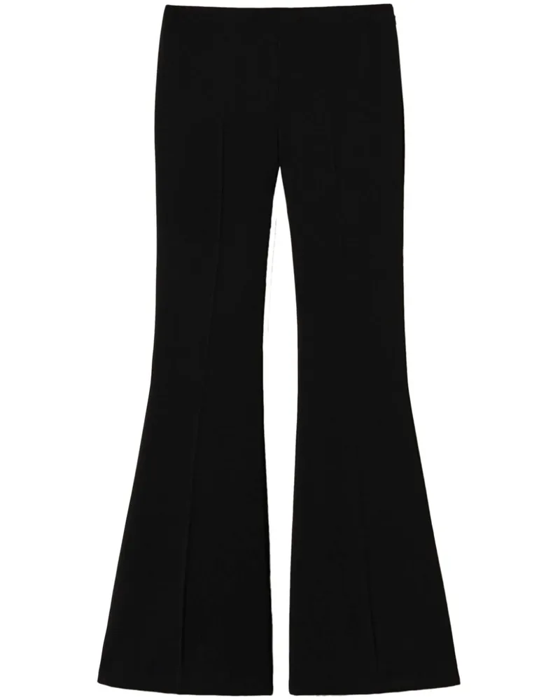 Twin-Set Ausgestellte Krepphose - Schwarz Schwarz
