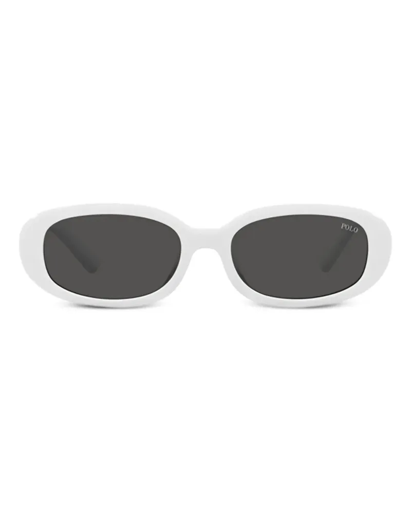 Ralph Lauren Sonnenbrille mit ovalem Gestell - Weiß Weiß