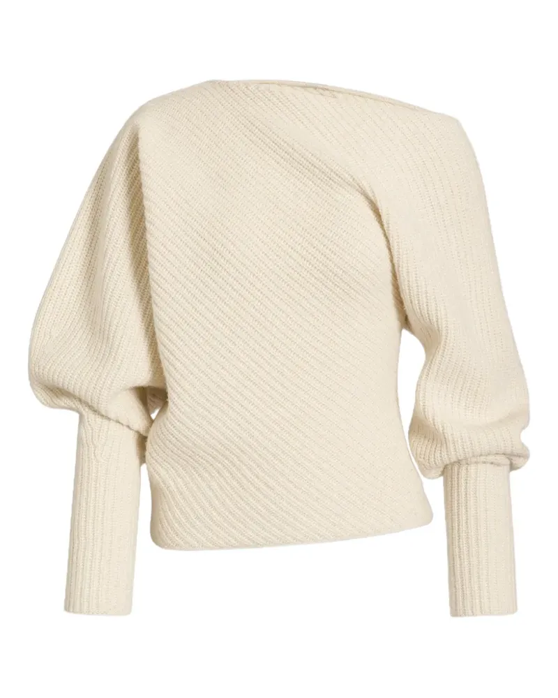 Alberta Ferretti Sweatshirt mit Puffärmeln - Weiß Weiß