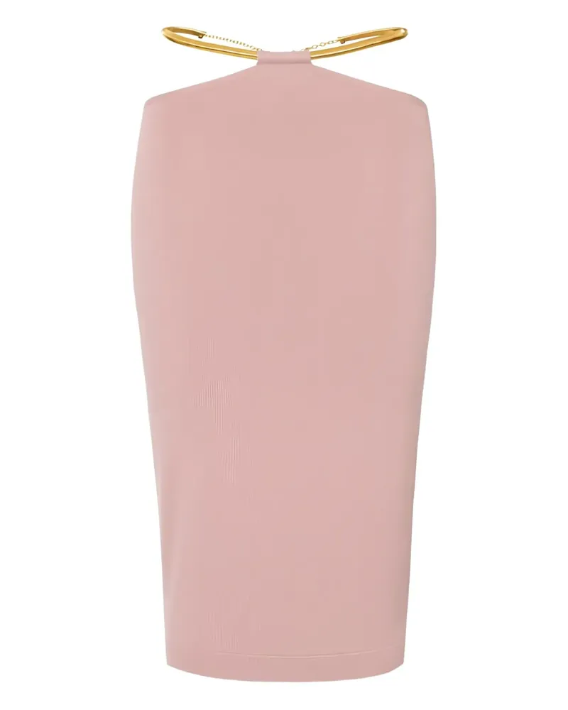 Elisabetta Franchi Gürtel-Rock mit Cut-Out - Rosa Rosa