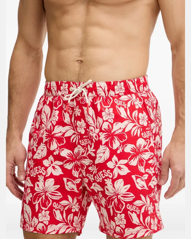 Guess floral-print swim shorts - Rot Rot