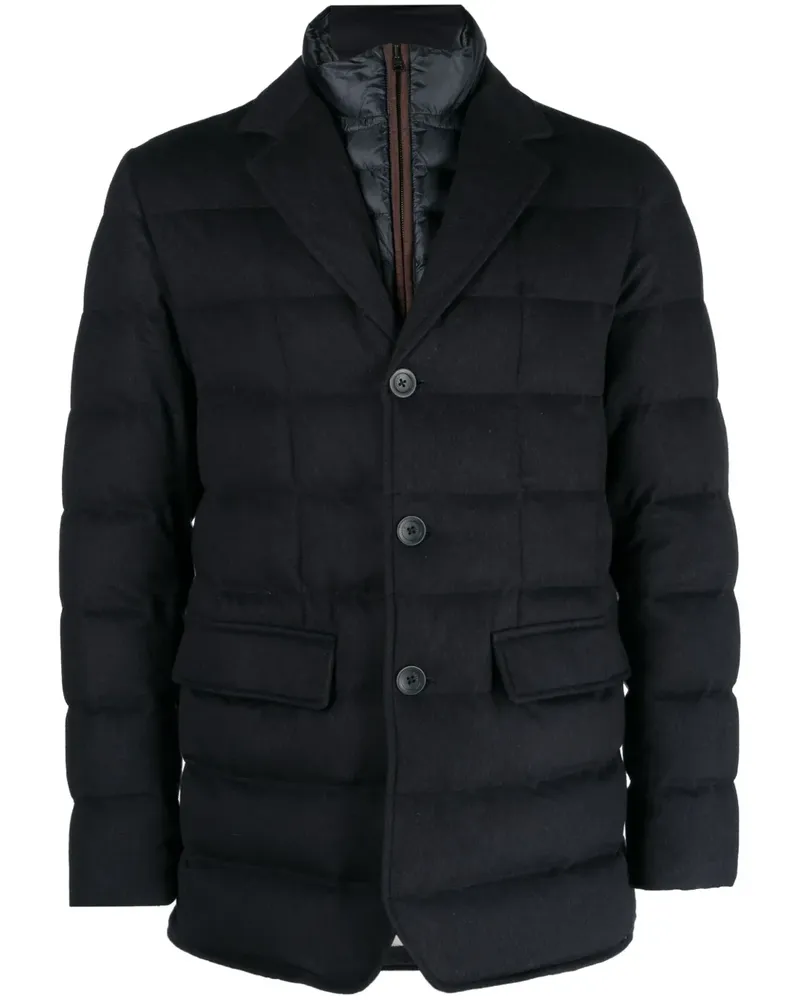 Herno Gefütterte Jacke mit Reverskragen - Blau Blau
