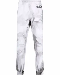 Moschino Jogginghose mit Logo-Print Weiß