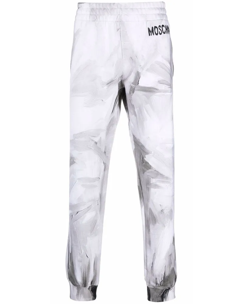Moschino Jogginghose mit Logo-Print - Weiß Weiß