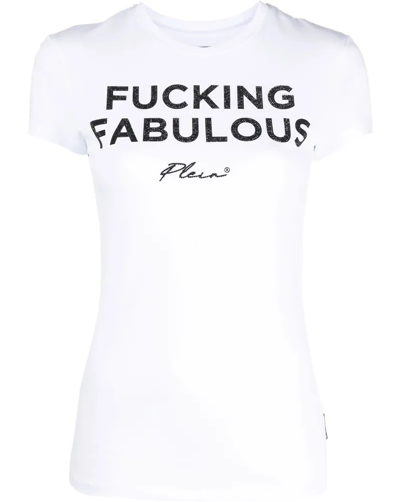 Philipp Plein T-Shirt mit Logo-Print - Weiß Weiß