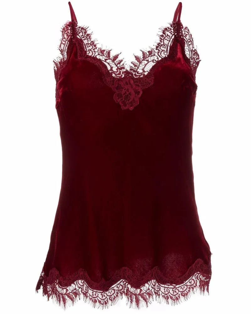 Gold Hawk Clothing Camisole-Top mit Spitzenbesatz - Rot Rot