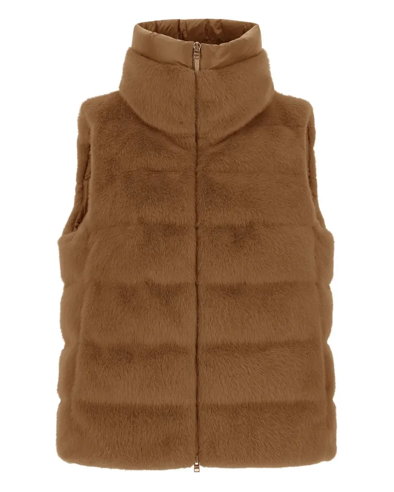 Herno Gesteppte Weste mit Stehkragen - Braun Braun