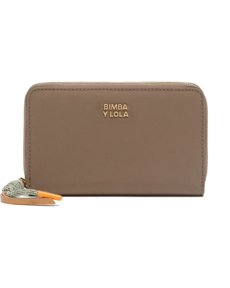 BIMBA Y LOLA Portemonnaie mit Logo - Nude Nude
